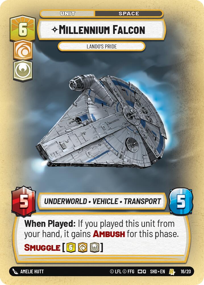 Millennium Falcon - Lando's Pride (16/20) [Shadows of the Galaxy: Weekly Play] | Grognard Games