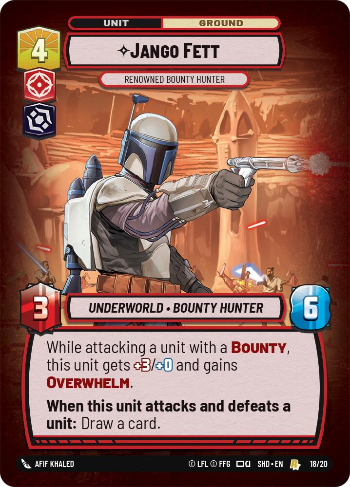 Jango Fett - Renowned Bounty Hunter (18/20) [Shadows of the Galaxy: Weekly Play] | Grognard Games