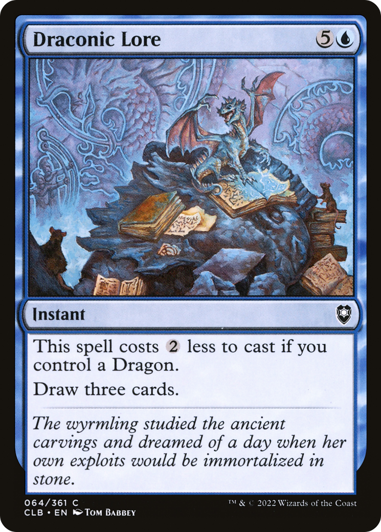 Draconic Lore [Commander Legends: Battle for Baldur's Gate] | Grognard Games