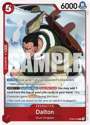 Dalton (OP08-008) - Two Legends Foil | Grognard Games