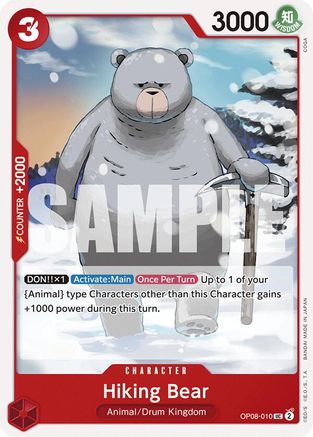 Hiking Bear (OP08-010) - Two Legends | Grognard Games