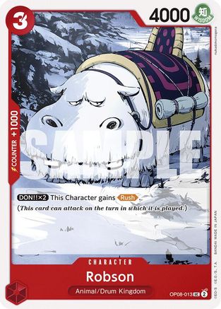 Robson (OP08-013) - Two Legends | Grognard Games