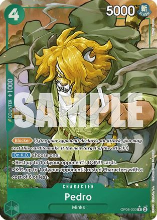 Pedro (Parallel) (OP08-030) - Two Legends Foil | Grognard Games