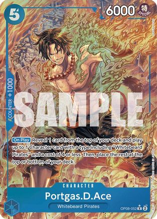 Portgas.D.Ace (Parallel) (OP08-052) - Two Legends Foil | Grognard Games