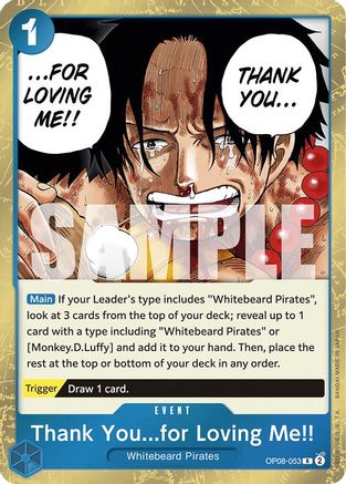 Thank You...for Loving Me!! (OP08-053) - Two Legends Foil | Grognard Games