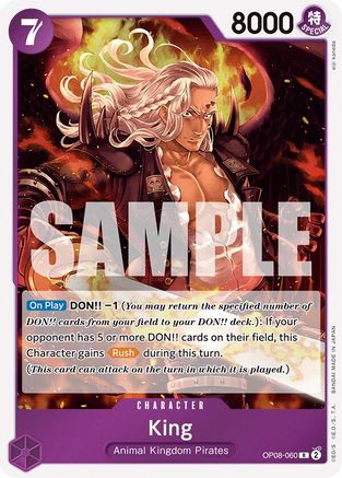 King (060) (OP08-060) - Two Legends Foil | Grognard Games