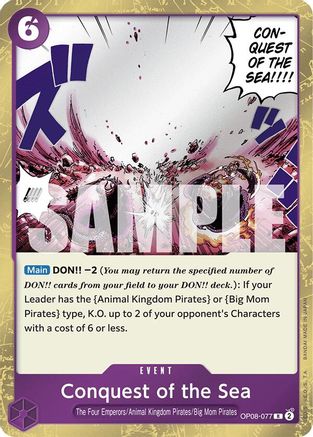 Conquest of the Sea (OP08-077) - Two Legends Foil | Grognard Games