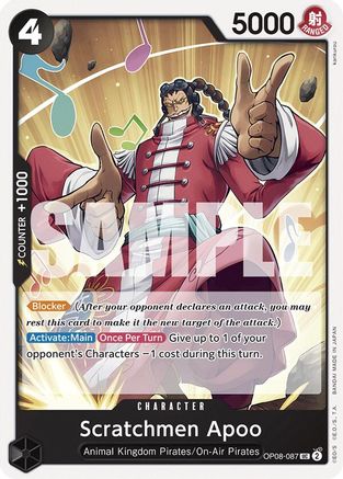 Scratchmen Apoo (OP08-087) - Two Legends | Grognard Games