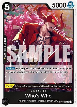 Who's.Who (OP08-091) - Two Legends Foil | Grognard Games