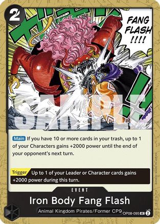 Iron Body Fang Flash (OP08-095) - Two Legends | Grognard Games