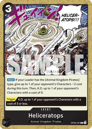 Heliceratops (OP08-097) - Two Legends | Grognard Games