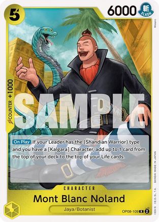 Mont Blanc Noland (OP08-109) - Two Legends Foil | Grognard Games