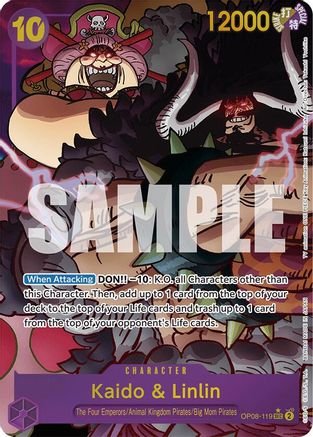 Kaido & Linlin (Parallel) (OP08-119) - Two Legends Foil | Grognard Games