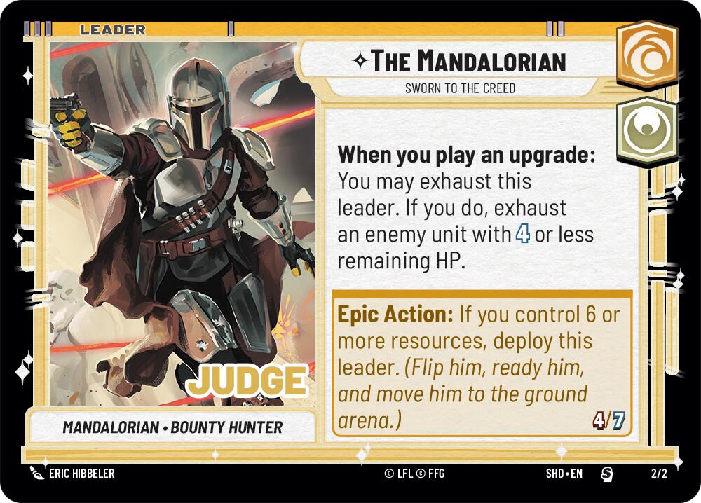 The Mandalorian - Sworn To The Creed (Judge Promo) (2/2) [Shadows of the Galaxy Promos] | Grognard Games