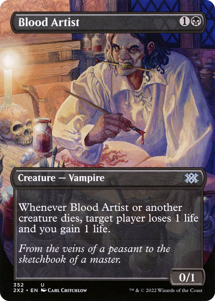Blood Artist (Borderless Alternate Art) [Double Masters 2022] | Grognard Games