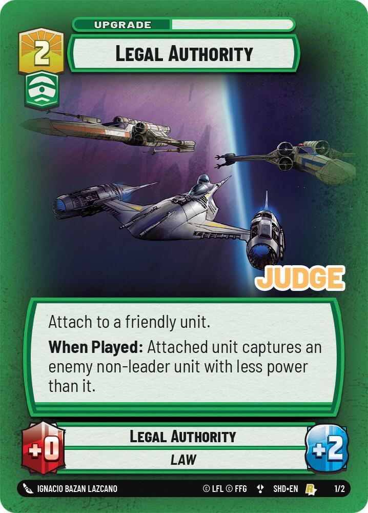 Legal Authority (1/2) (1/2) [Judge Promos] | Grognard Games