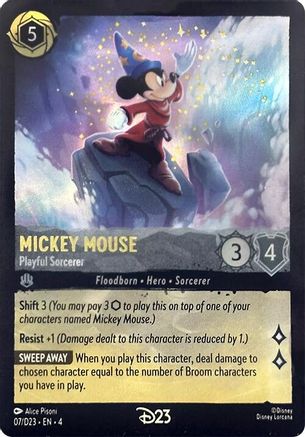 Mickey Mouse - Playful Sorcerer (7) [D23 Promos] | Grognard Games