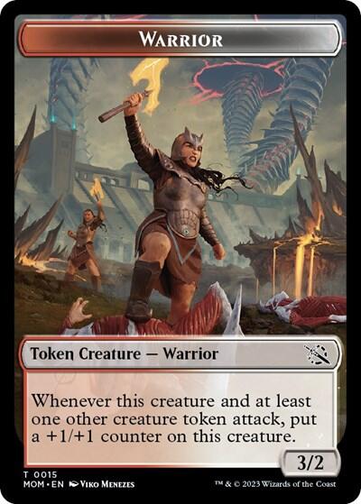 Warrior // Phyrexian Hydra (0012) Double-Sided Token [March of the Machine Tokens] | Grognard Games