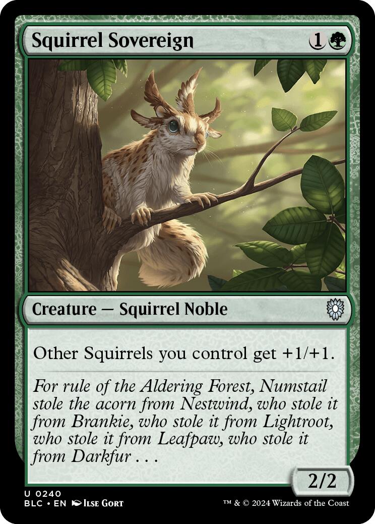 Squirrel Sovereign [Bloomburrow Commander] | Grognard Games