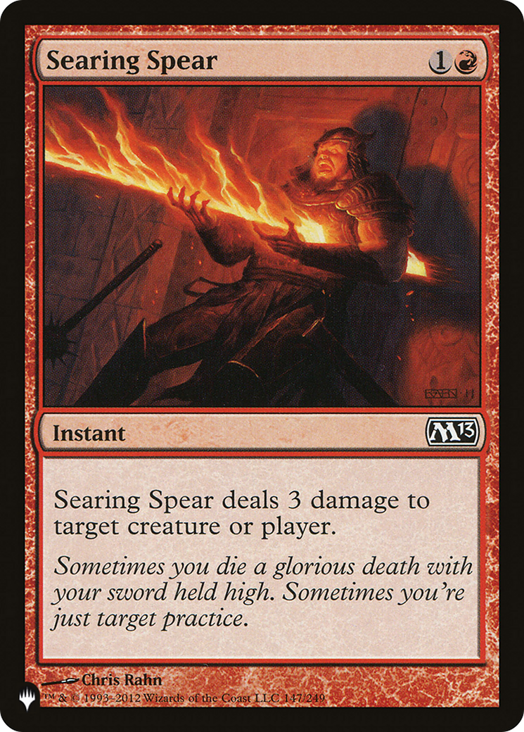 Searing Spear [The List] | Grognard Games