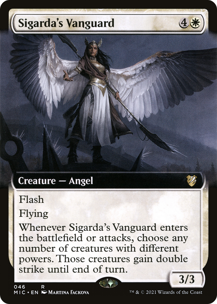 Sigarda's Vanguard (Extended) [Innistrad: Midnight Hunt Commander] | Grognard Games