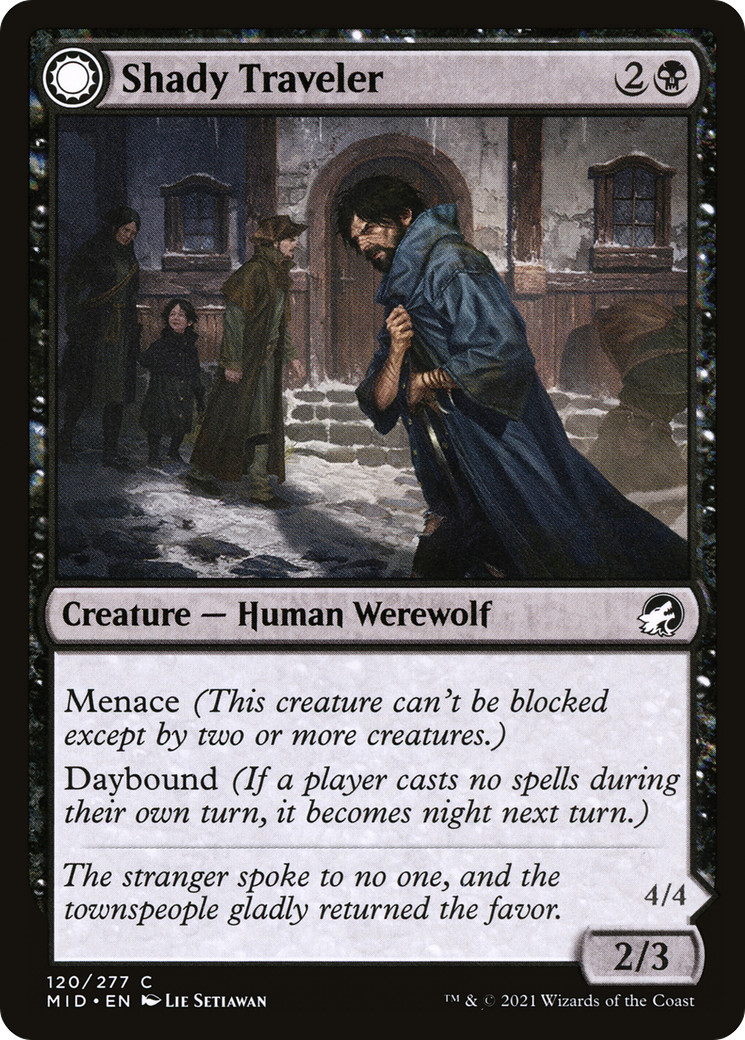 Shady Traveler // Stalking Predator [Innistrad: Midnight Hunt] | Grognard Games