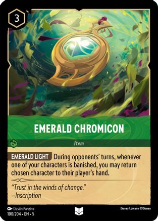 Emerald Chromicon (100/204) [Shimmering Skies] | Grognard Games