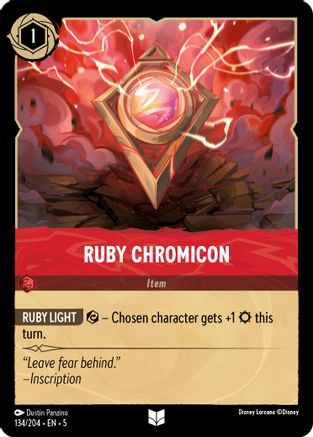 Ruby Chromicon (134/204) [Shimmering Skies] | Grognard Games