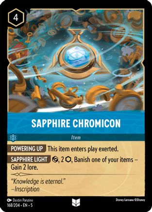 Sapphire Chromicon (168/204) [Shimmering Skies] | Grognard Games
