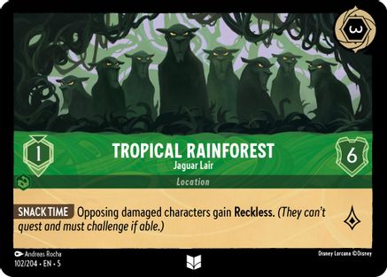 Tropical Rainforest - Jaguar Lair (102/204) [Shimmering Skies] | Grognard Games