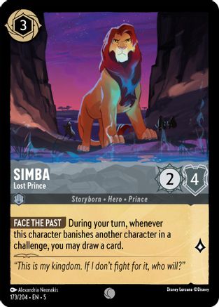 Simba - Lost Prince (173/204) [Shimmering Skies] | Grognard Games
