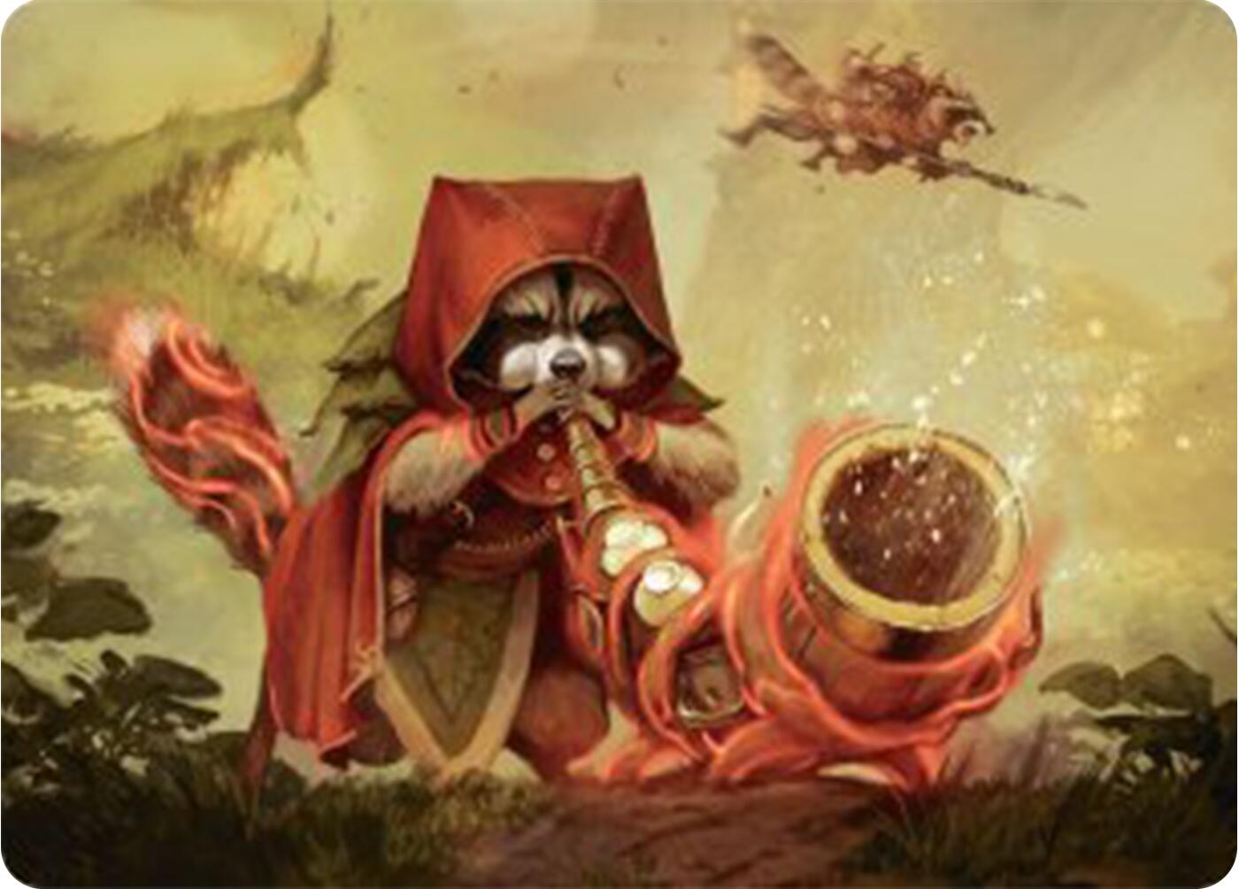 Raccoon Rallier Art Card [Bloomburrow Art Series] | Grognard Games