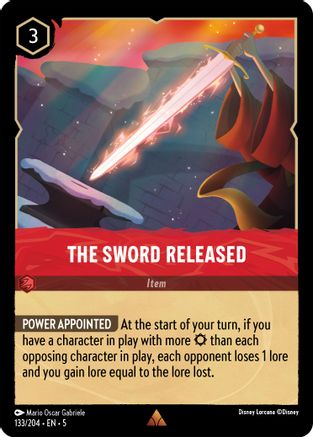 The Sword Released (133/204) [Shimmering Skies] | Grognard Games