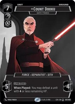 Count Dooku - Darth Tyranus (001/006) (2024 Convention Exclusive) (001/006) [Miscellaneous] | Grognard Games