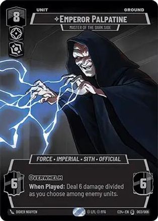Emperor Palpatine - Master of the Dark Side (003/006) (2024 Convention Exclusive) (003/006) [Miscellaneous] | Grognard Games