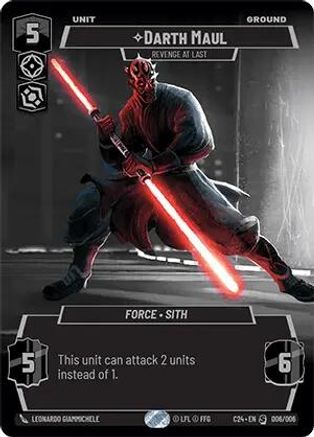 Darth Maul - Revenge at Last (006/006) (2024 Convention Exclusive) (006/006) [Miscellaneous] | Grognard Games