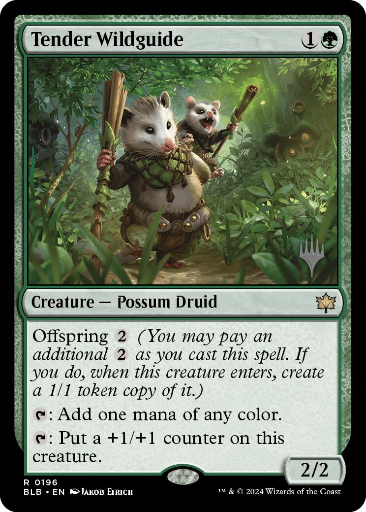 Tender Wildguide (Promo Pack) [Bloomburrow Promos] | Grognard Games