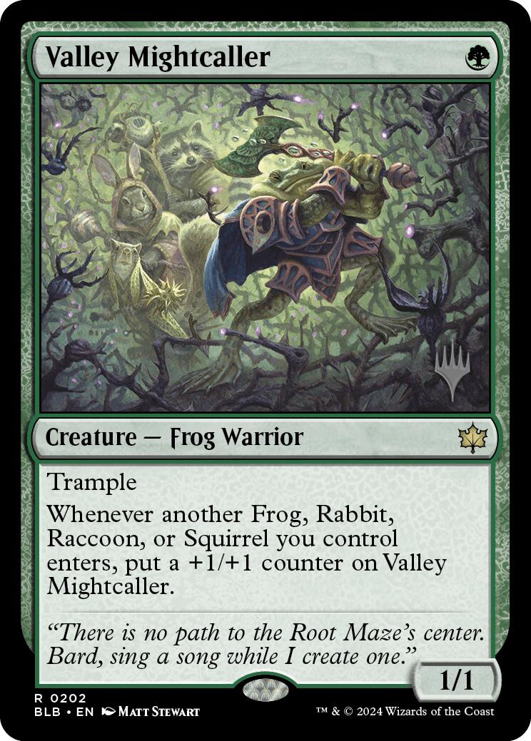 Valley Mightcaller (Promo Pack) [Bloomburrow Promos] | Grognard Games