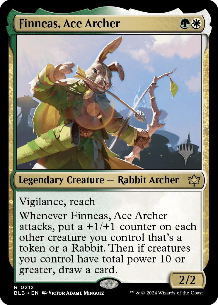 Finneas, Ace Archer (Promo Pack) [Bloomburrow Promos] | Grognard Games