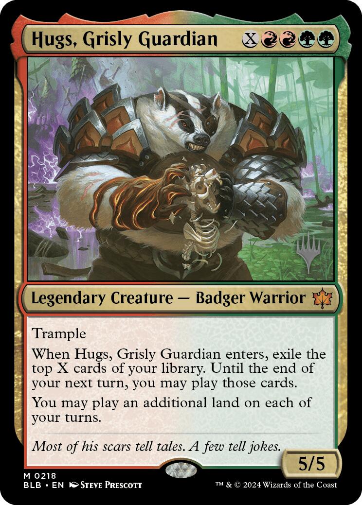 Hugs, Grisly Guardian (Promo Pack) [Bloomburrow Promos] | Grognard Games