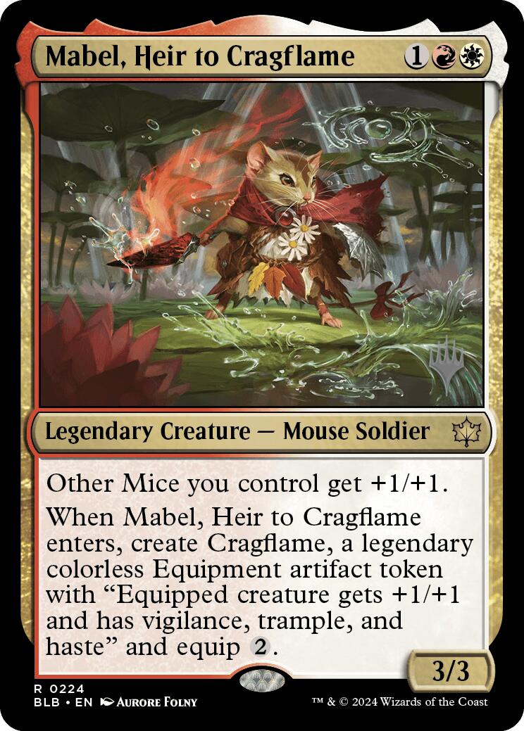 Mabel, Heir to Cragflame (Promo Pack) [Bloomburrow Promos] | Grognard Games