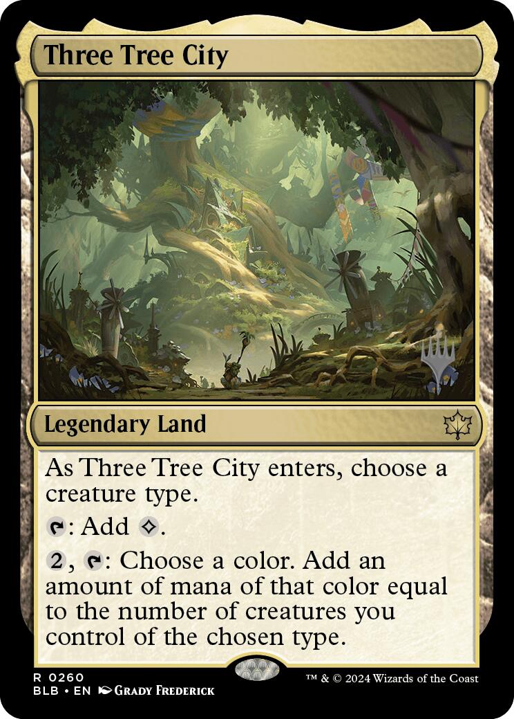 Three Tree City (Promo Pack) [Bloomburrow Promos] | Grognard Games