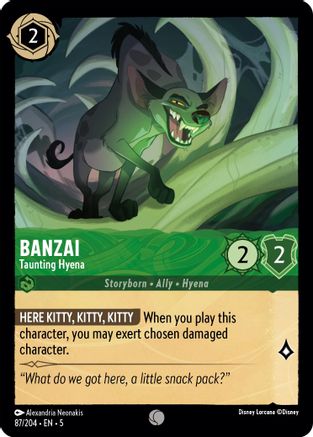 Banzai - Taunting Hyena (87/204) [Shimmering Skies] | Grognard Games