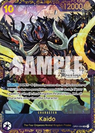 Kaido (Treasure Cup) (OP01-094) - One Piece Promotion Cards Foil | Grognard Games