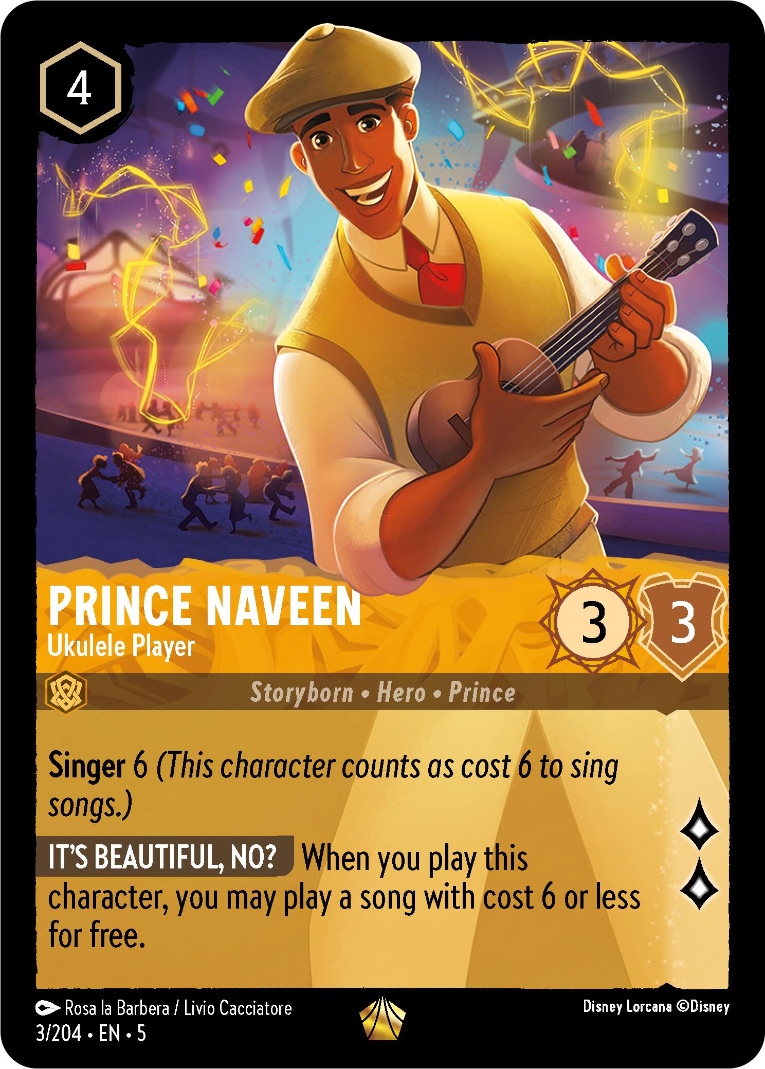 Prince Naveen - Ukulele Player (3/204) [Shimmering Skies] | Grognard Games