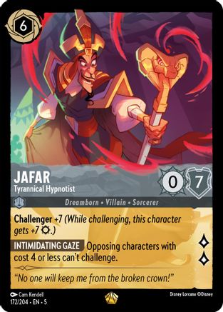 Jafar - Tyrannical Hypnotist (172/204) [Shimmering Skies] | Grognard Games