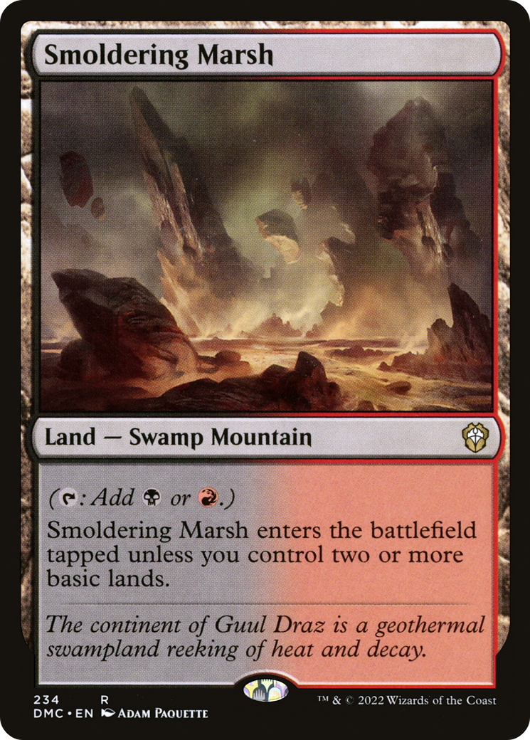 Smoldering Marsh [Dominaria United Commander] | Grognard Games