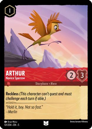 Arthur - Novice Sparrow (121/204) [Shimmering Skies] | Grognard Games