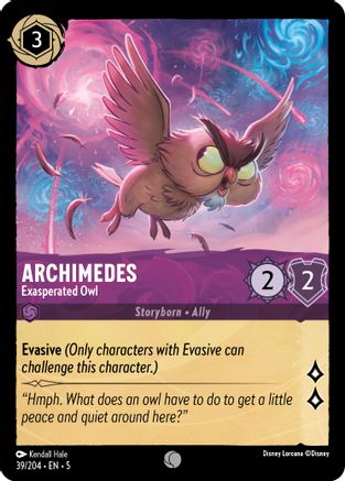 Archimedes - Exasperated Owl (39/204) [Shimmering Skies] | Grognard Games