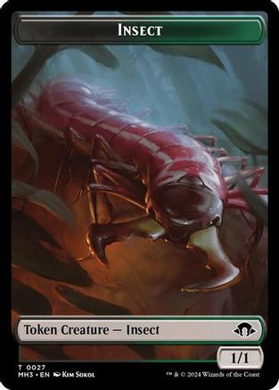 Insect (0027) // Energy Reserve Double-Sided Token (MH3-27 // 36) - Modern Horizons 3 | Grognard Games